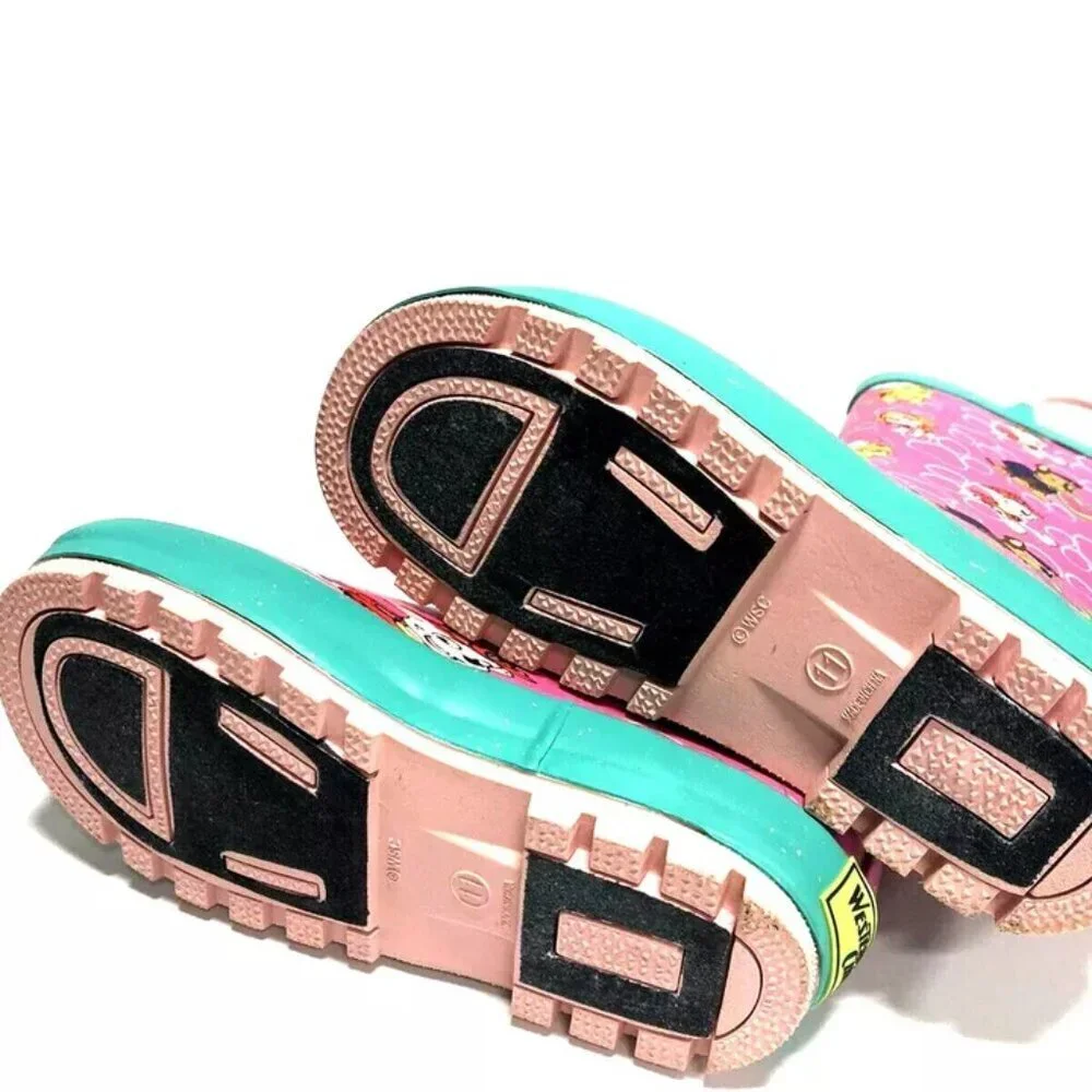 Western Chief Paw Pink Rain Boots Size 11 M Youth